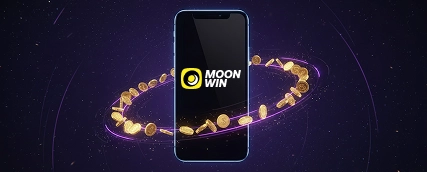Moonwin mobile casino futuristic smartphone image