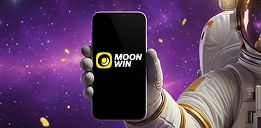 Moonwin mobile casino app smartphone image